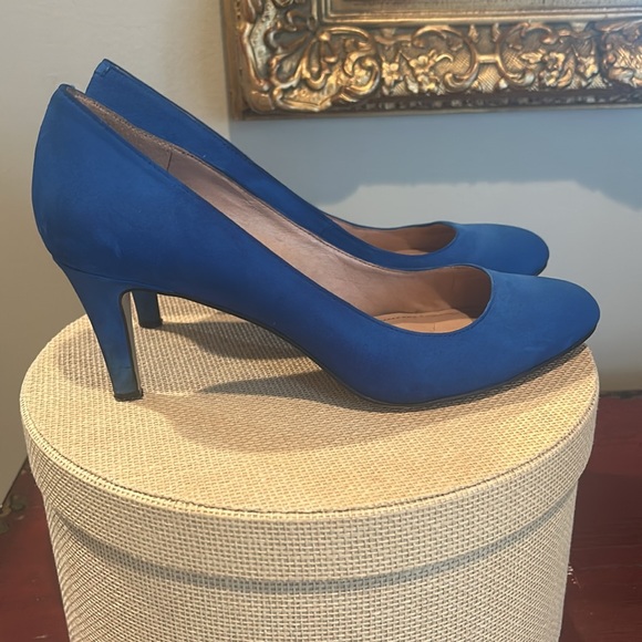 Vince Camuto Torva size 10 blue suede leather - Picture 3 of 8